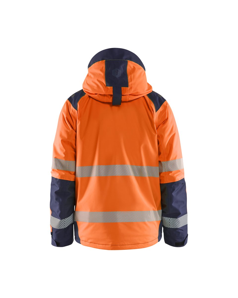 Blåkläder 4455 Winterjas High Vis - High Vis Oranje/Marineblauw