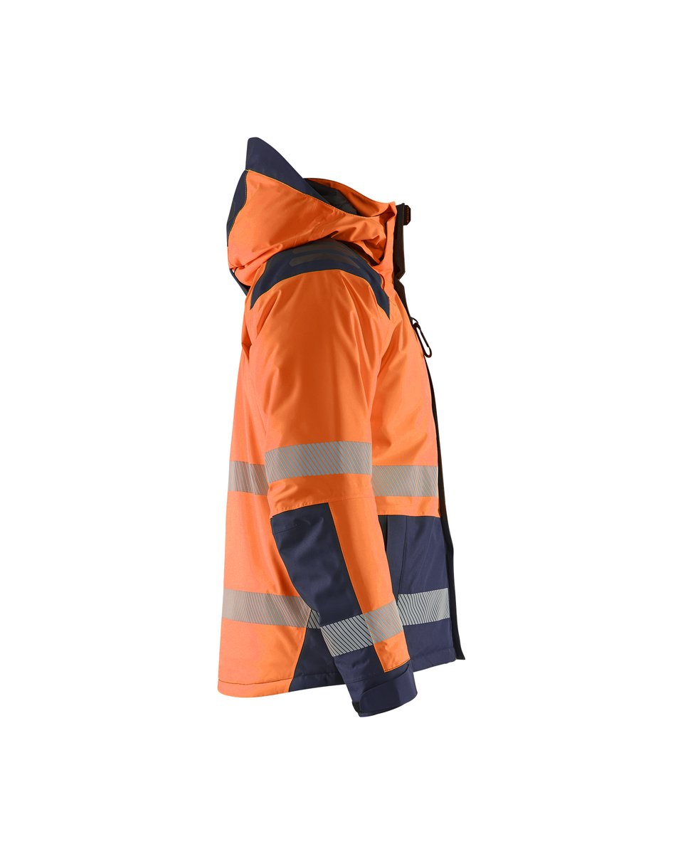 Blåkläder 4455 Winterjas High Vis - High Vis Oranje/Marineblauw