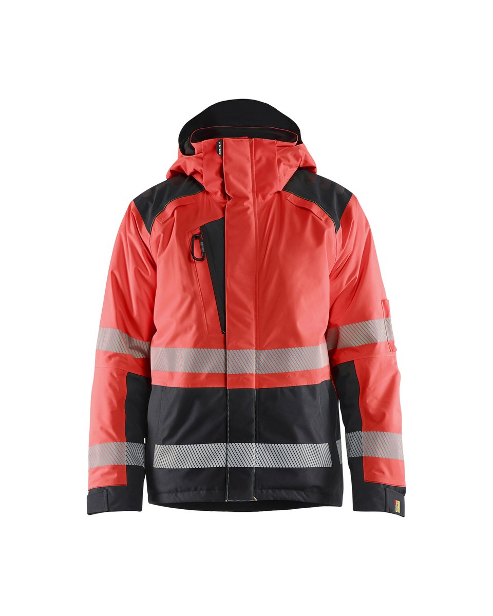 Blåkläder 4455 Winterjas High Vis - High Vis Rood/Zwart