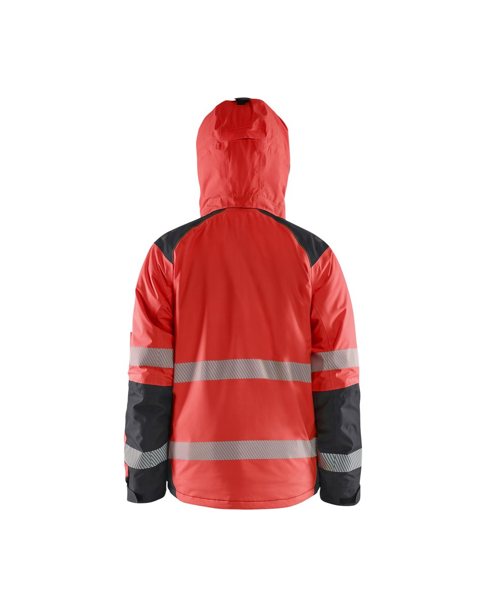 Blåkläder 4455 Winterjas High Vis - High Vis Rood/Zwart