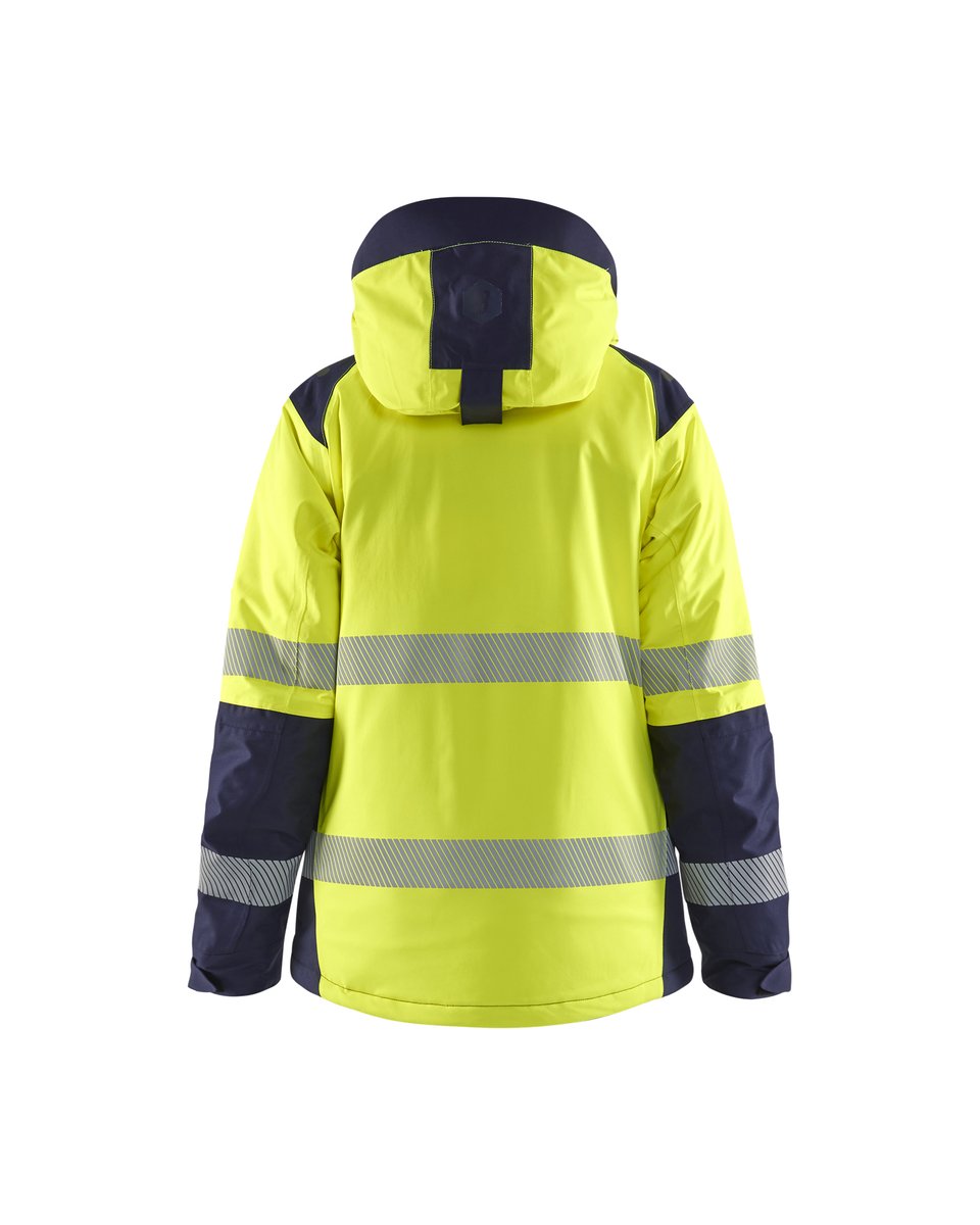 Blåkläder 4456 Dames Winterjas High Vis - High Vis Geel/Marineblauw