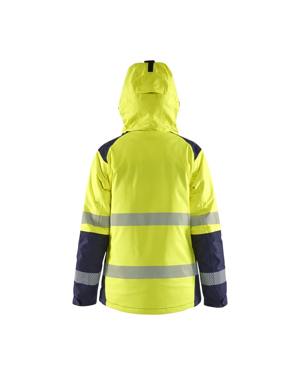 Blåkläder 4456 Dames Winterjas High Vis - High Vis Geel/Marineblauw