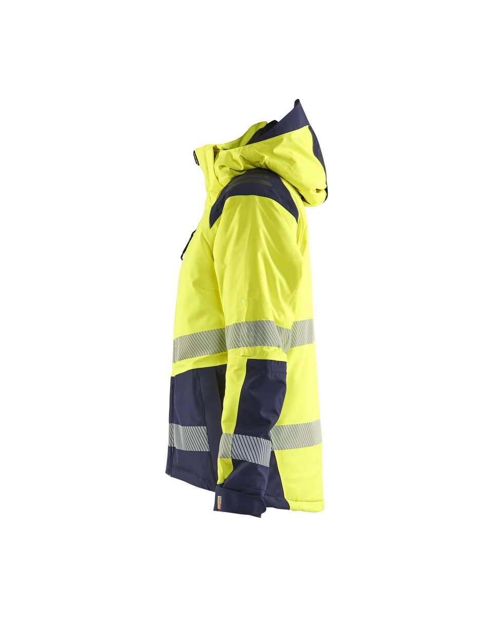 Blåkläder 4456 Dames Winterjas High Vis - High Vis Geel/Marineblauw