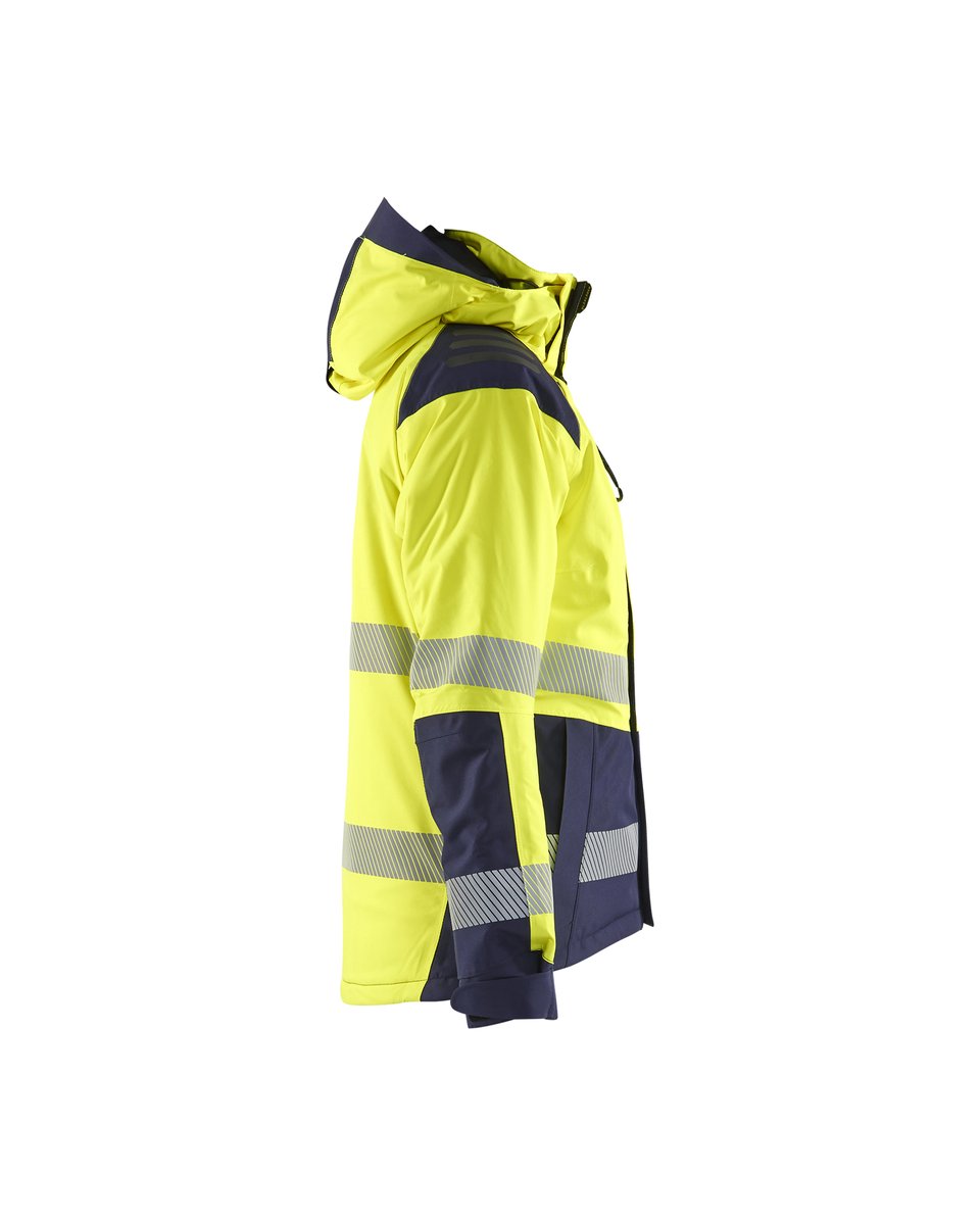 Blåkläder 4456 Dames Winterjas High Vis - High Vis Geel/Marineblauw