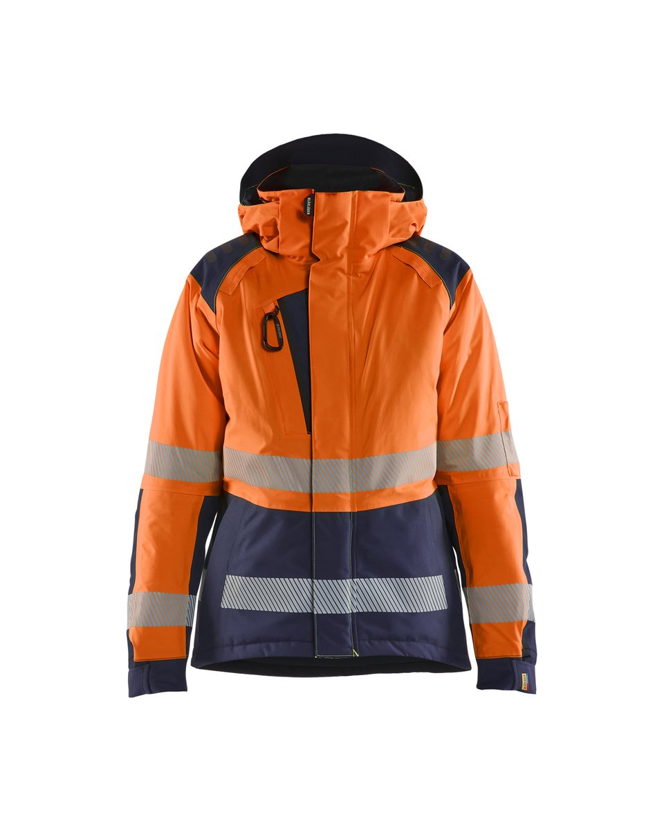 Blåkläder 4456 Dames Winterjas High Vis - High Vis Oranje/Marineblauw