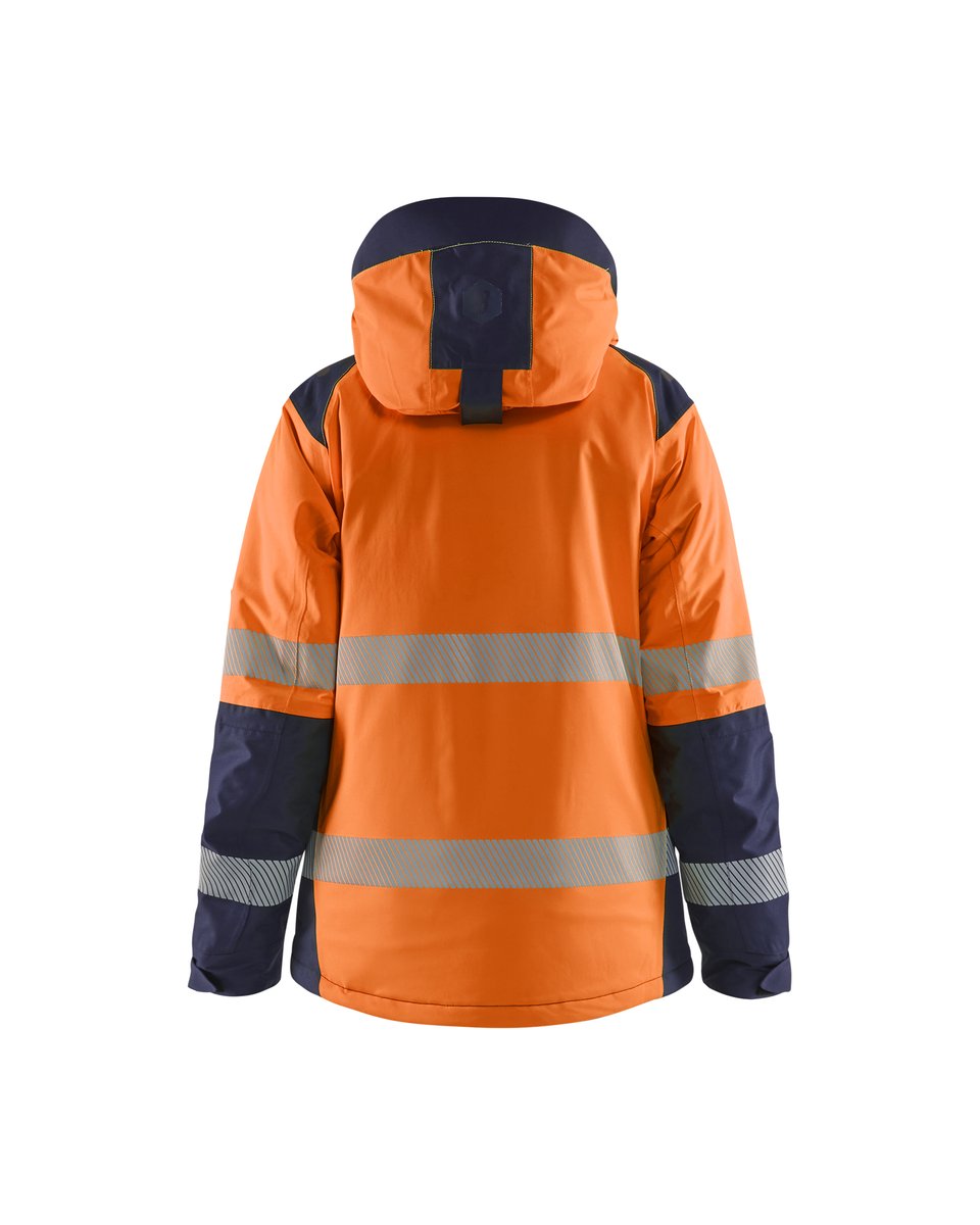 Blåkläder 4456 Dames Winterjas High Vis - High Vis Oranje/Marineblauw