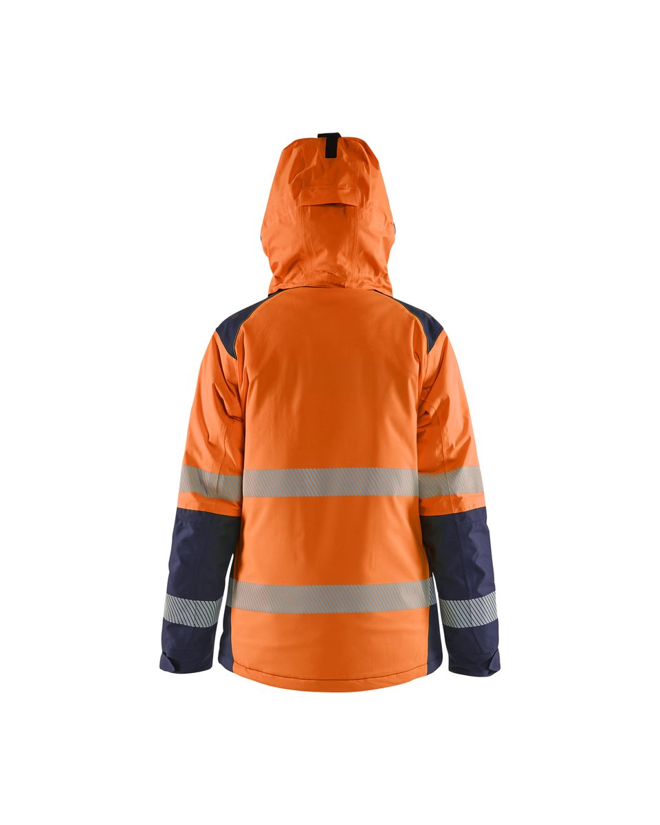 Blåkläder 4456 Dames Winterjas High Vis - High Vis Oranje/Marineblauw