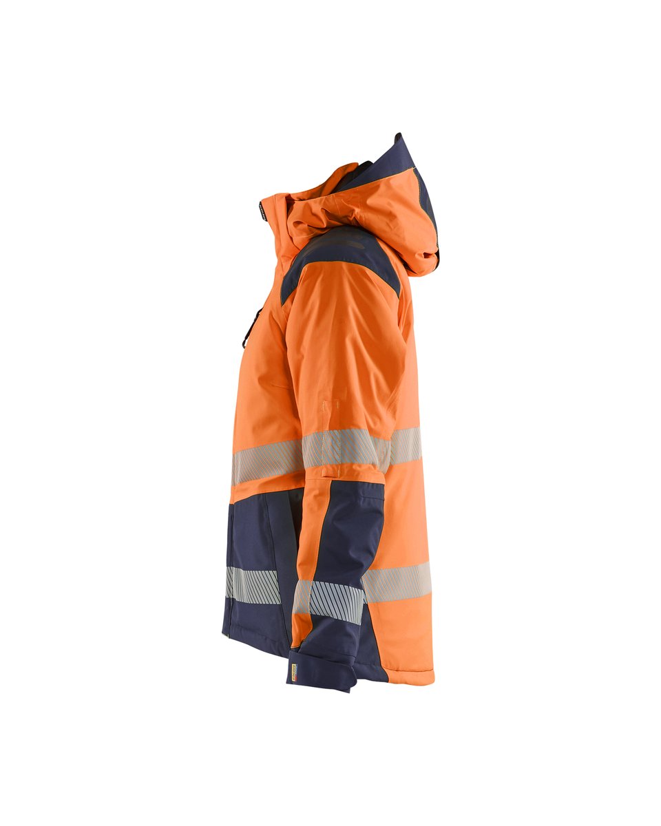 Blåkläder 4456 Dames Winterjas High Vis - High Vis Oranje/Marineblauw