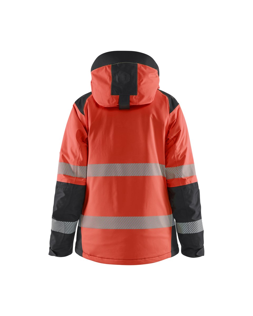 Blåkläder 4456 Dames Winterjas High Vis - High Vis Rood/Zwart