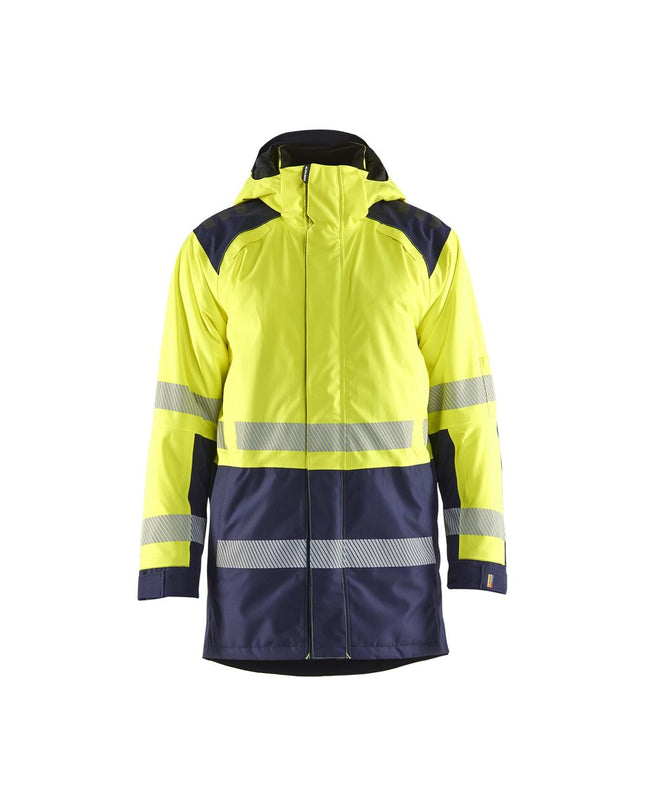Blåkläder 4457 Winterparka High Vis - High Vis Geel/Marineblauw