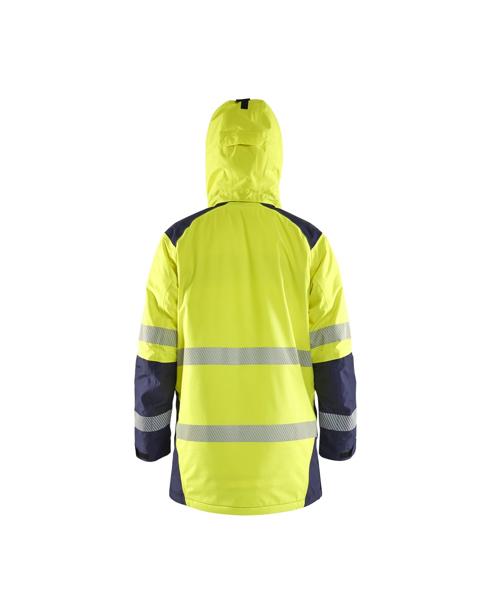 Blåkläder 4457 Winterparka High Vis - High Vis Geel/Marineblauw