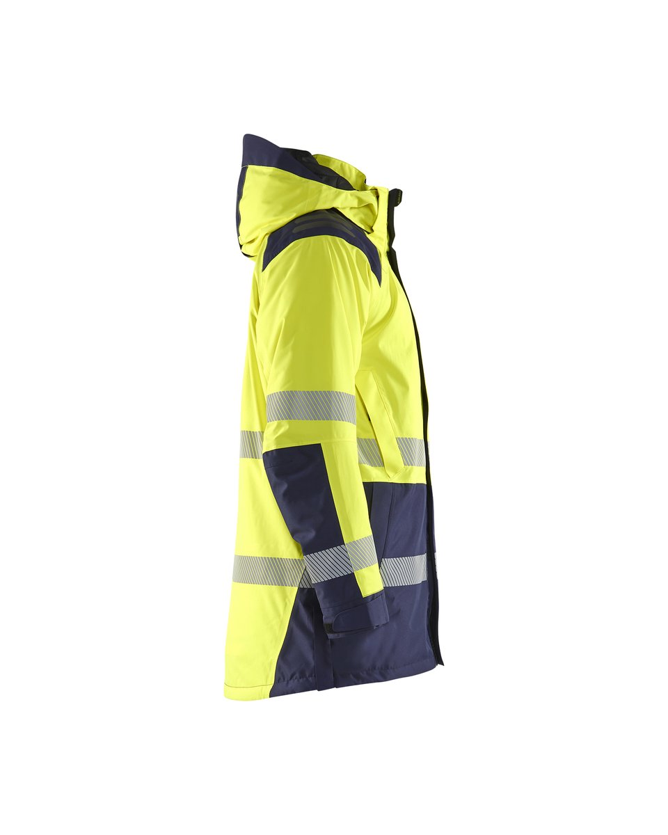 Blåkläder 4457 Winterparka High Vis - High Vis Geel/Marineblauw