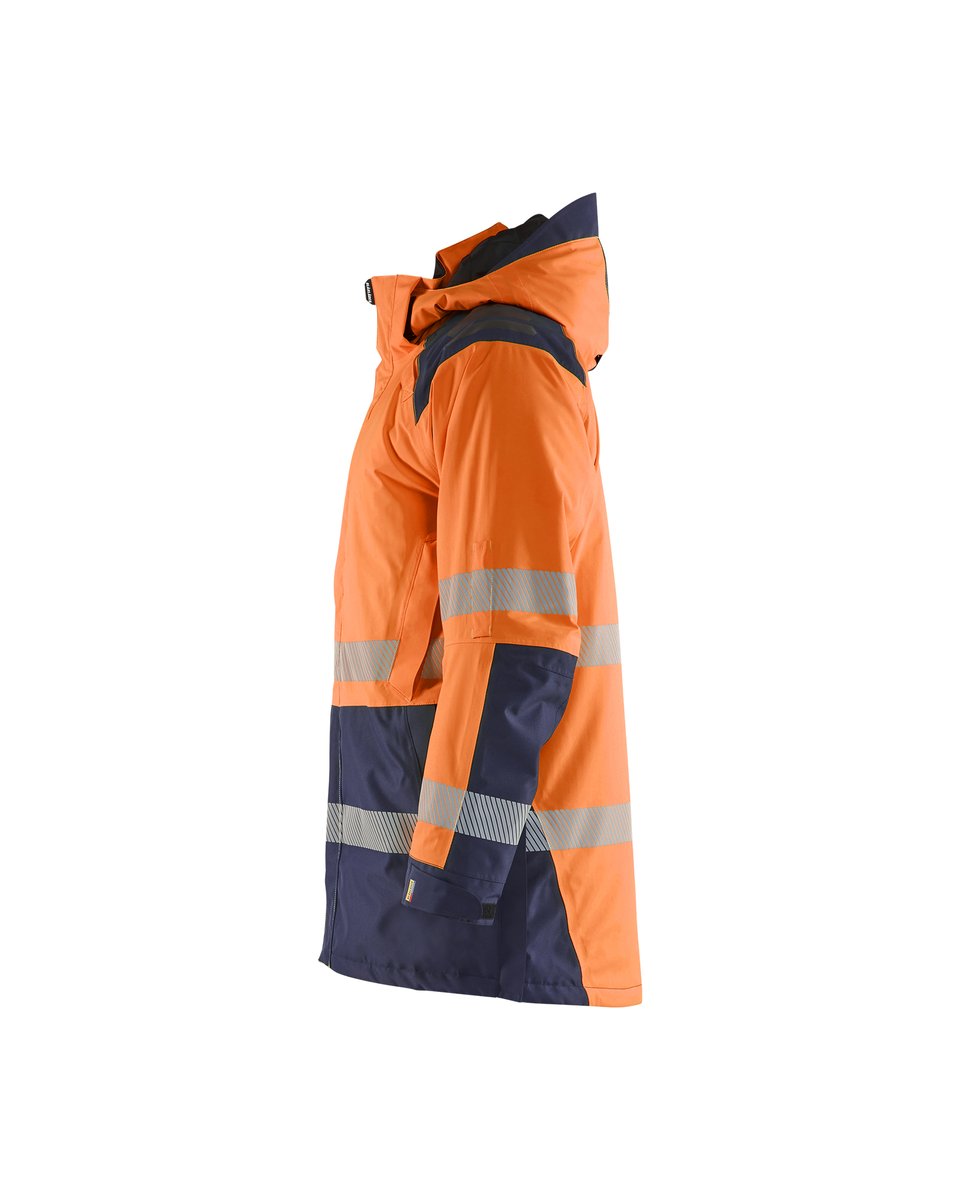 Blåkläder 4457 Winterparka High Vis - High Vis Oranje/Marineblauw