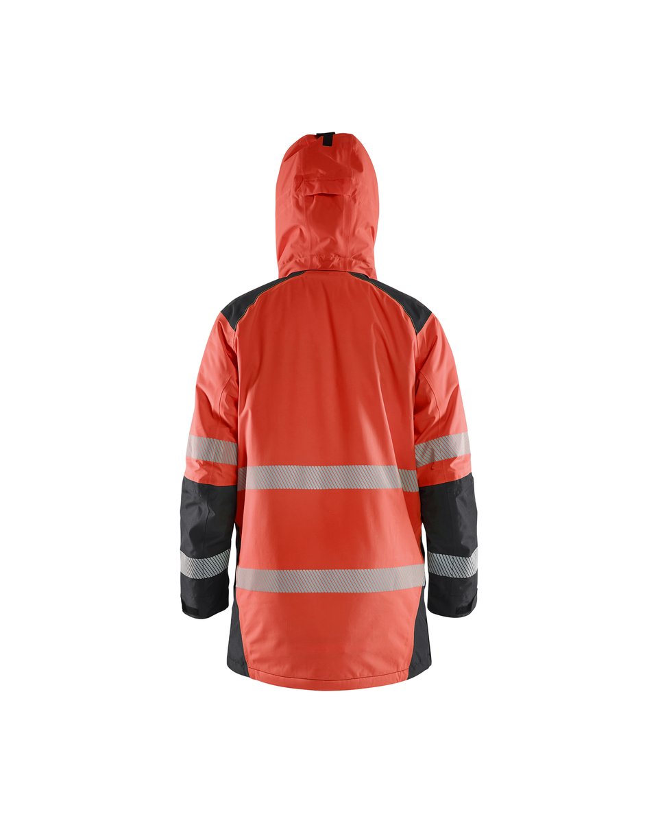Blåkläder 4457 Winterparka High Vis - High Vis Rood/Zwart