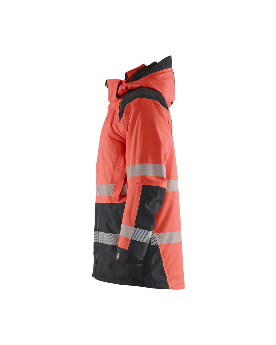 Blåkläder 4457 Winterparka High Vis - High Vis Rood/Zwart