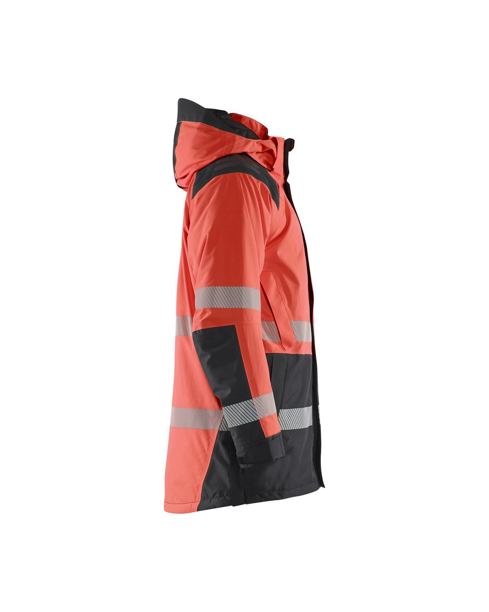 Blåkläder 4457 Winterparka High Vis - High Vis Rood/Zwart