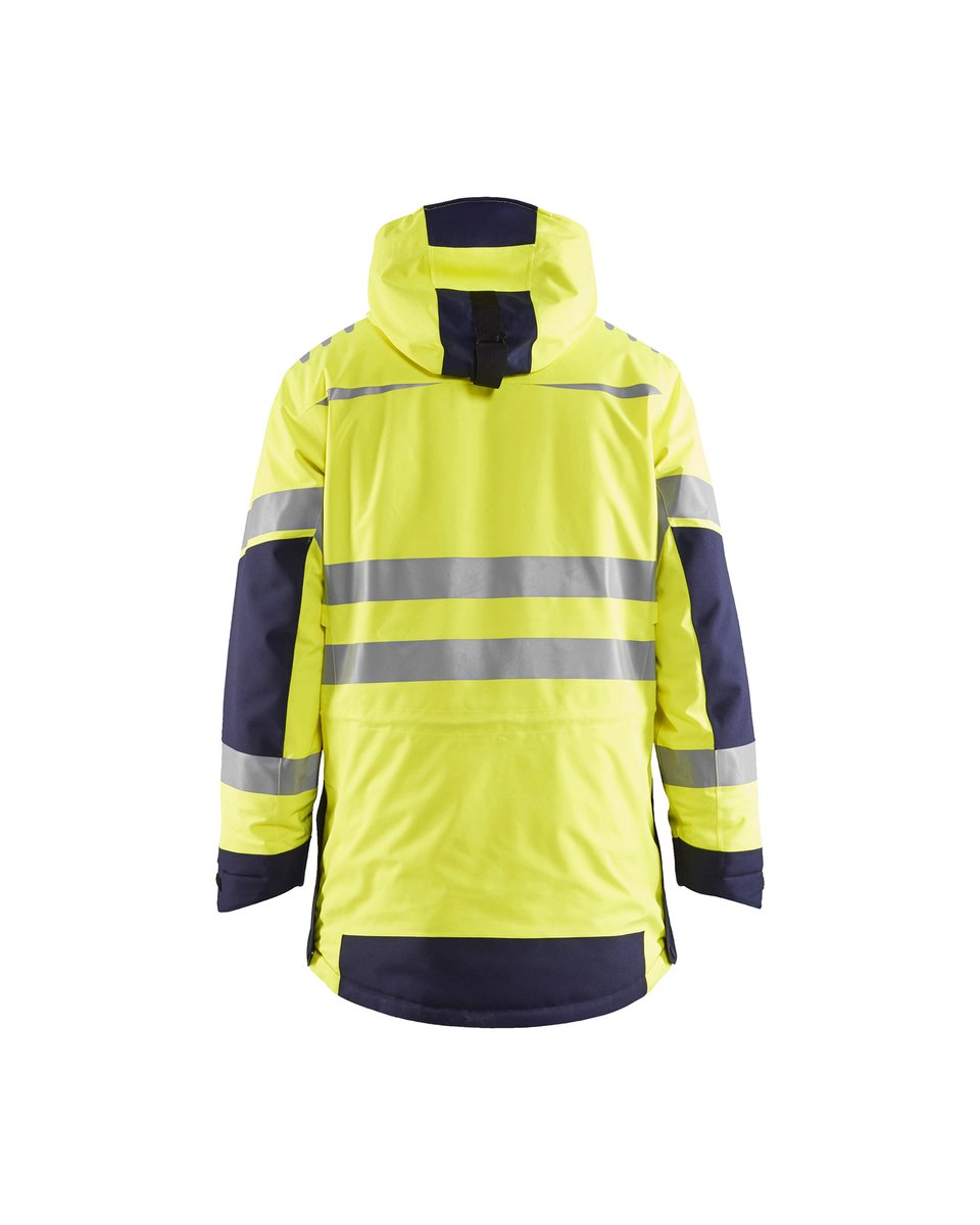 Blåkläder 4469 Parka High Vis Evolution - High Vis Geel/Marineblauw