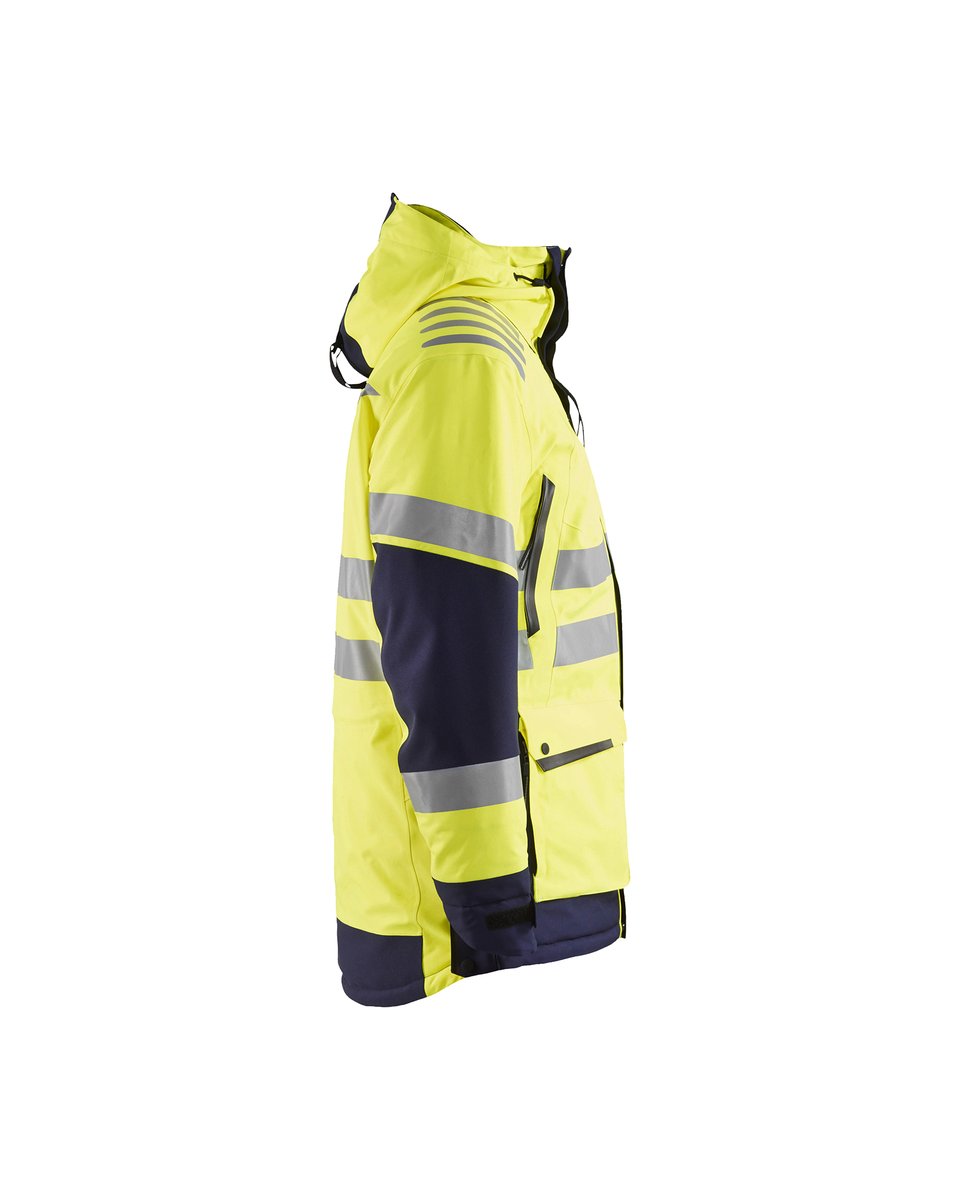 Blåkläder 4469 Parka High Vis Evolution - High Vis Geel/Marineblauw
