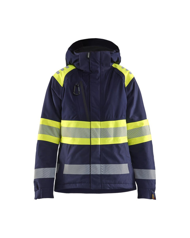 Blåkläder 4470 Dames Winterjas High Vis - Marine/High Vis Geel