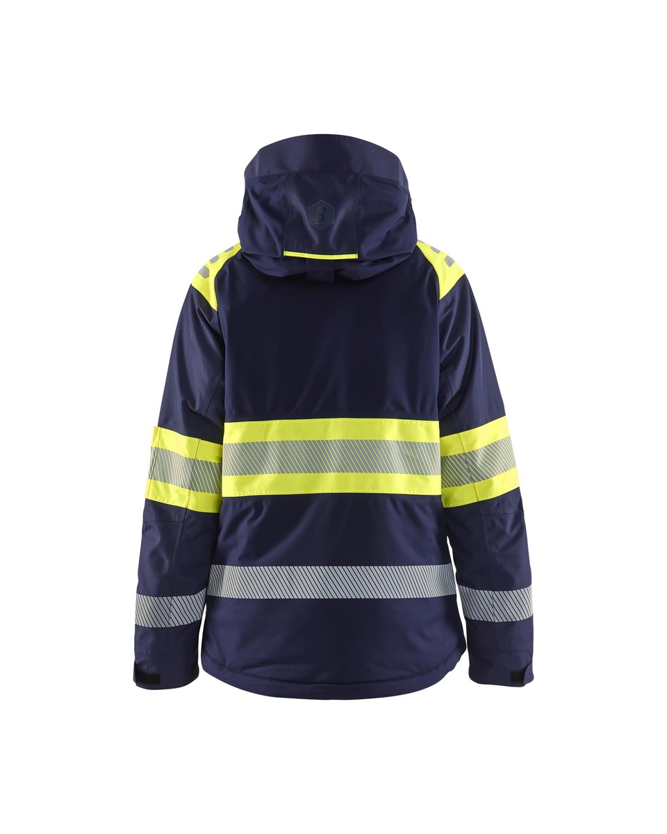 Blåkläder 4470 Dames Winterjas High Vis - Marine/High Vis Geel