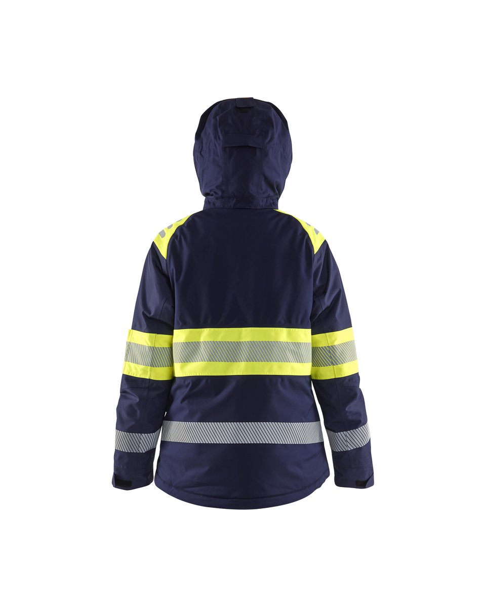 Blåkläder 4470 Dames Winterjas High Vis - Marine/High Vis Geel