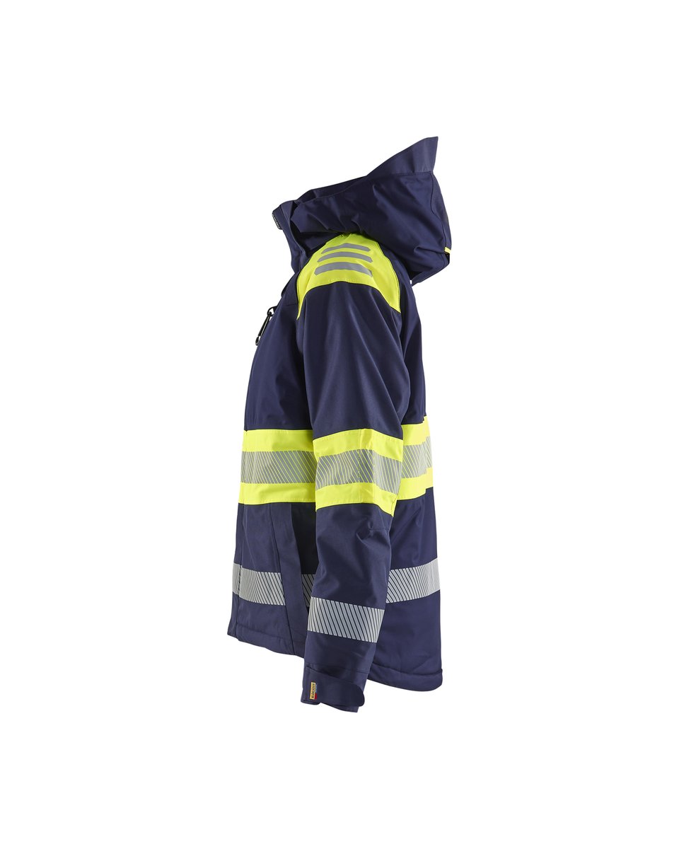 Blåkläder 4470 Dames Winterjas High Vis - Marine/High Vis Geel