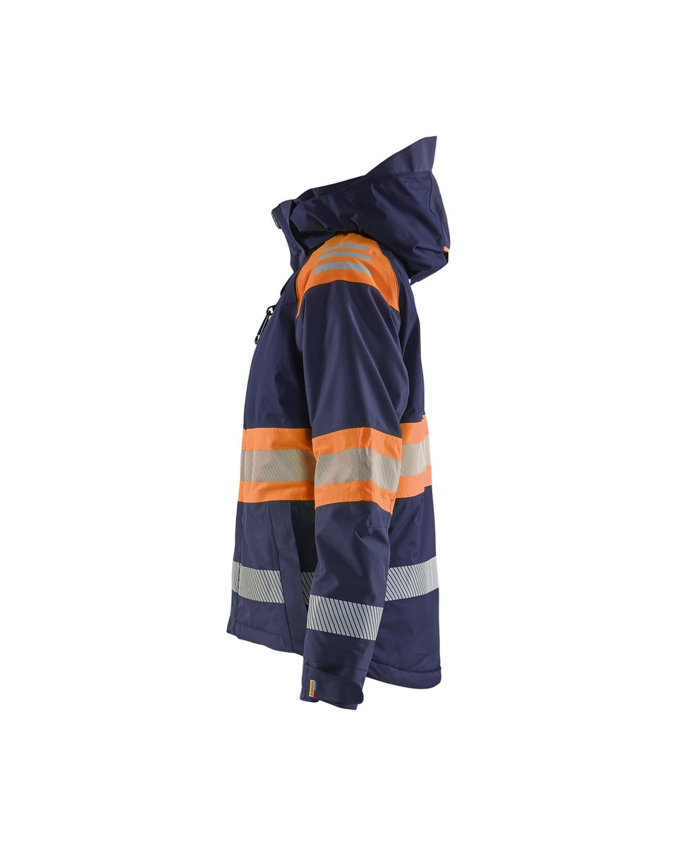 Blåkläder 4470 Dames Winterjas High Vis - Marineblauw/Oranje