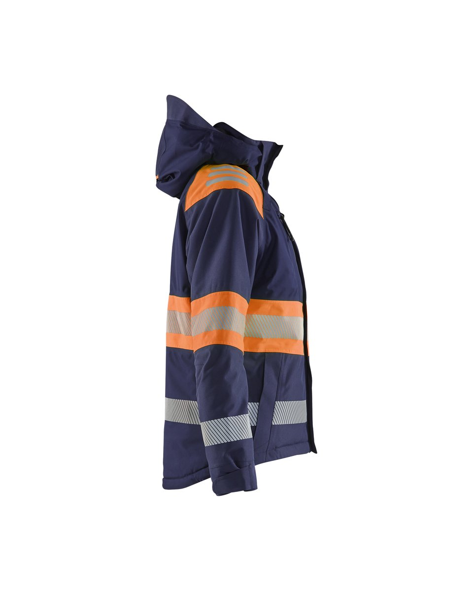Blåkläder 4470 Dames Winterjas High Vis - Marineblauw/Oranje