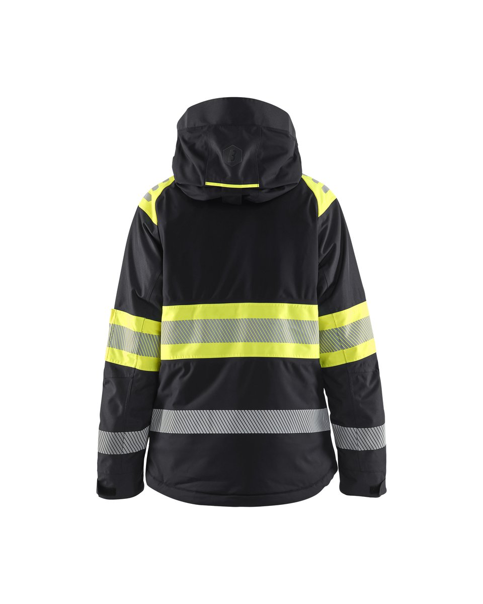 Blåkläder 4470 Dames Winterjas High Vis - Zwart/High Vis Geel