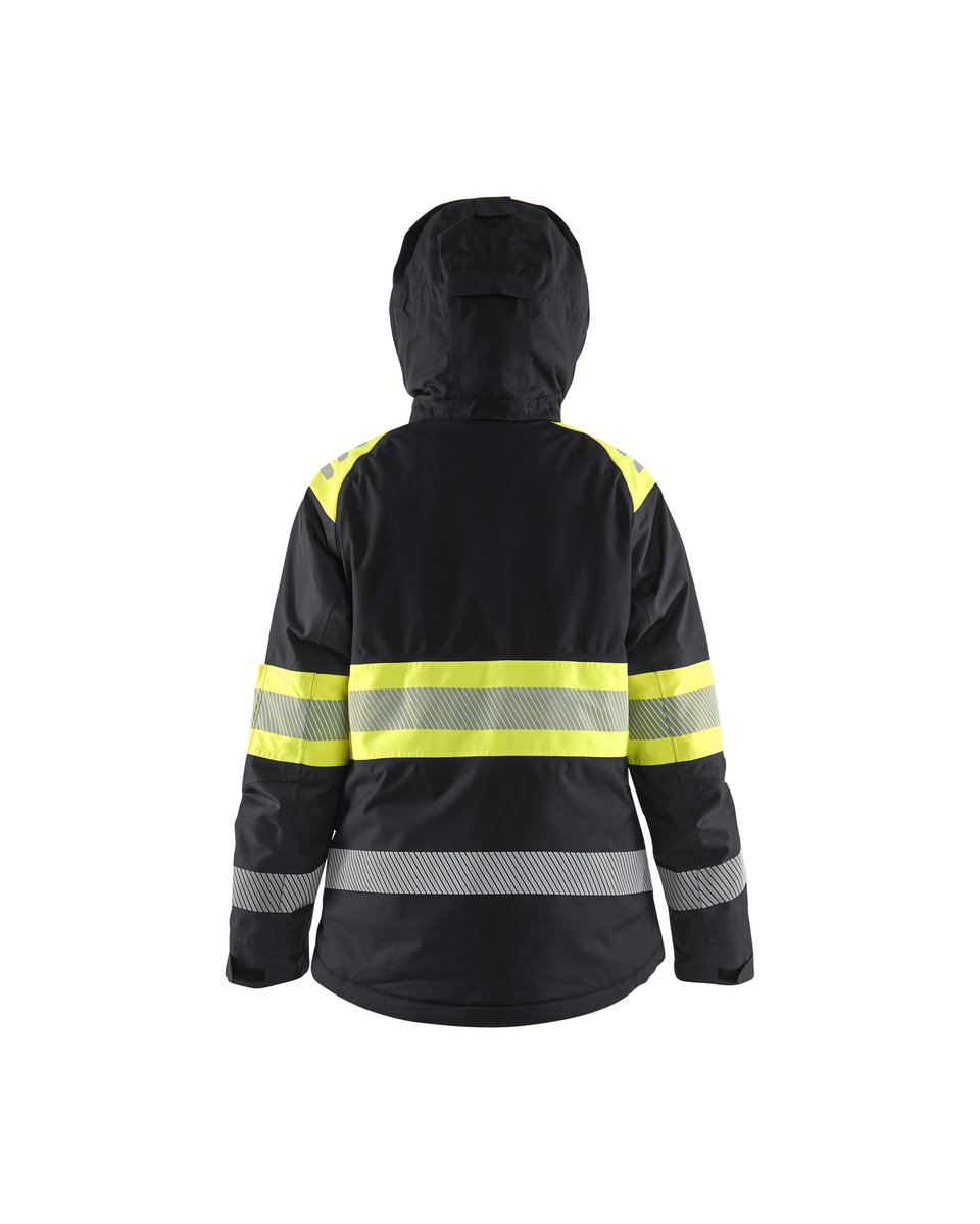 Blåkläder 4470 Dames Winterjas High Vis - Zwart/High Vis Geel