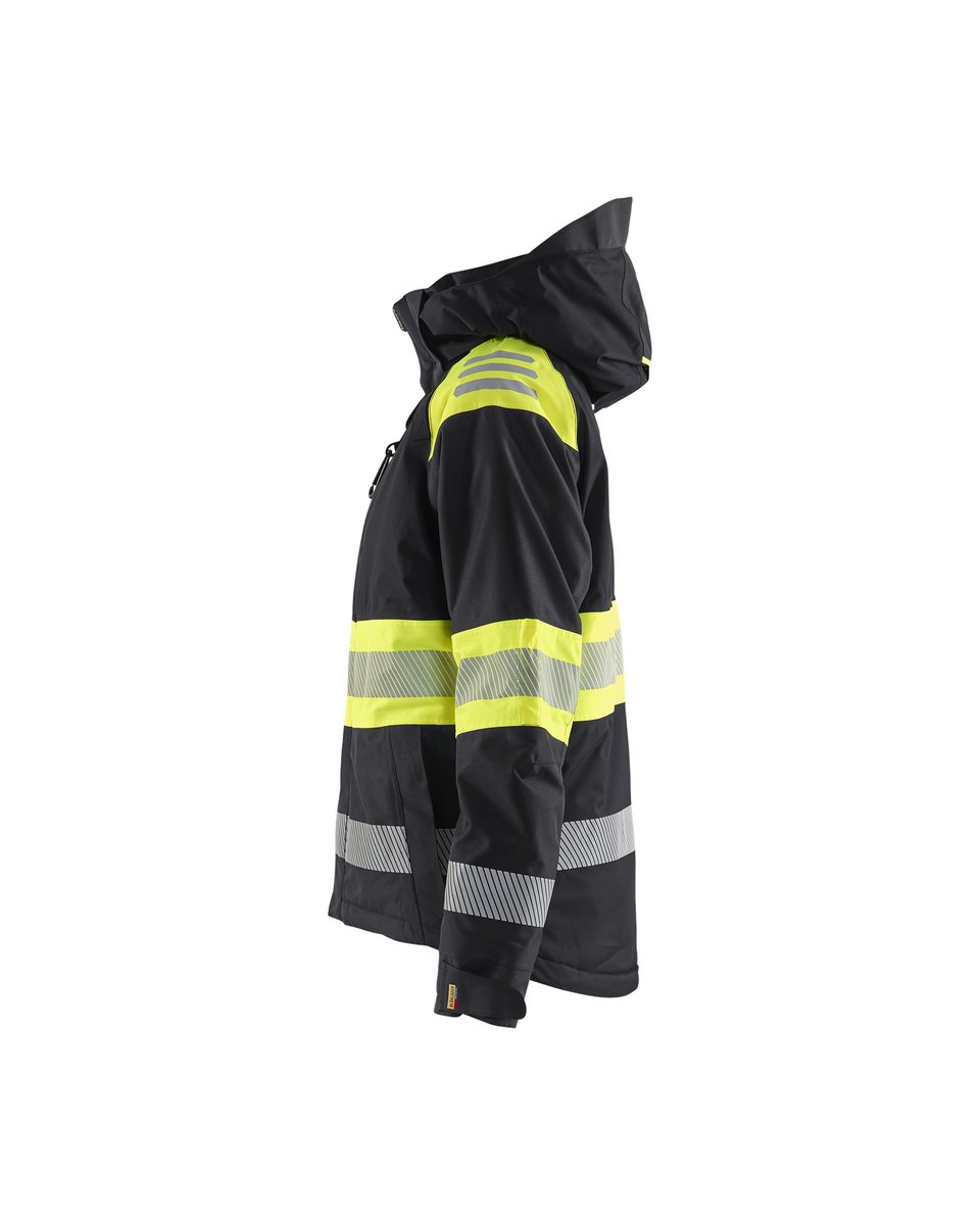 Blåkläder 4470 Dames Winterjas High Vis - Zwart/High Vis Geel
