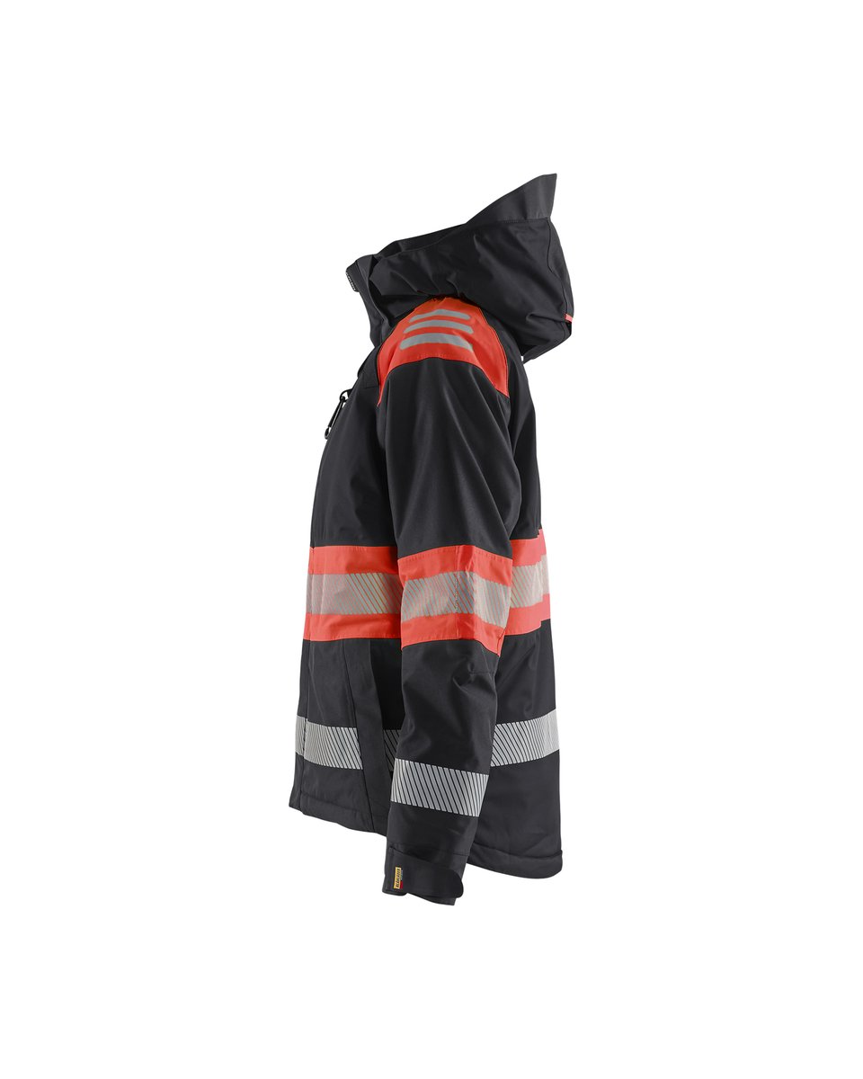 Blåkläder 4470 Dames Winterjas High Vis - Zwart/High Vis Rood