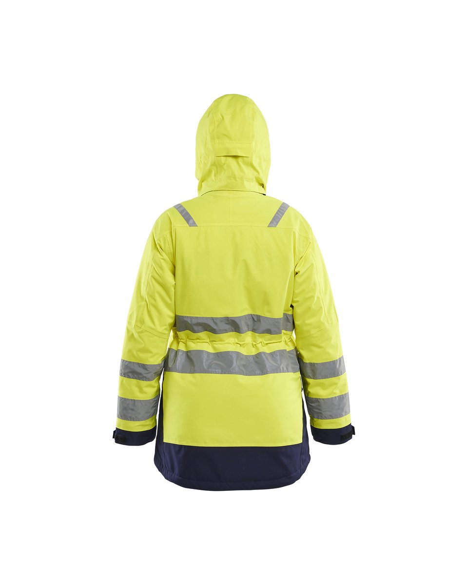 Blåkläder 4472 Dames winterparka High Vis - High Vis Geel/Marineblauw