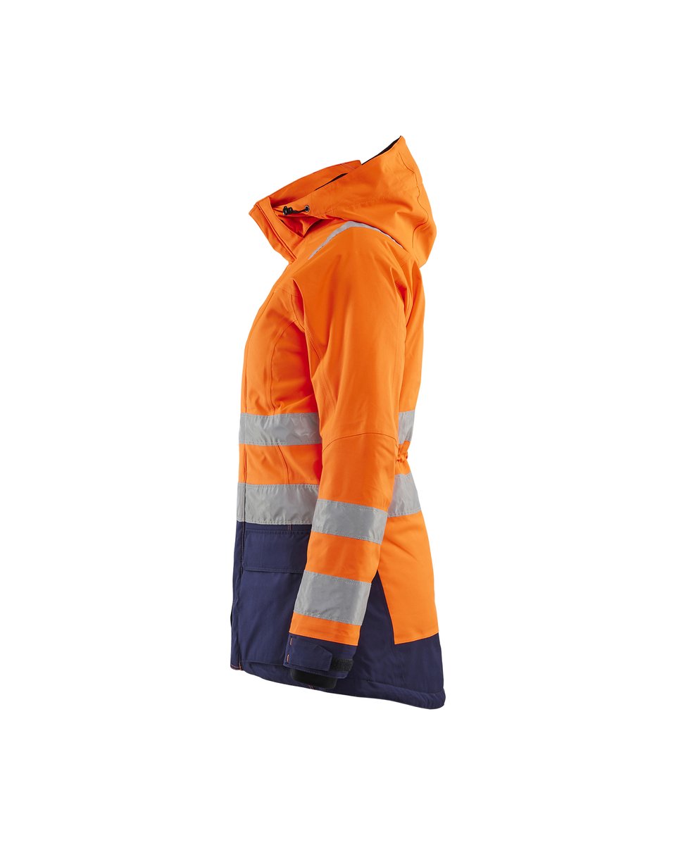 Blåkläder 4472 Dames winterparka High Vis - High Vis Oranje/Marineblauw