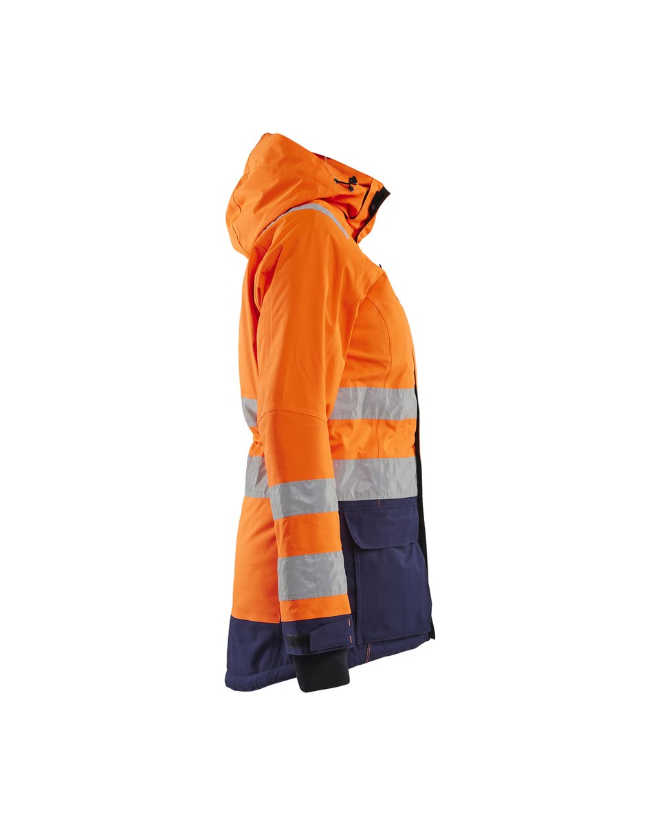 Blåkläder 4472 Dames winterparka High Vis - High Vis Oranje/Marineblauw