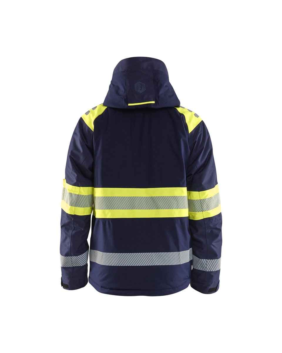 Blåkläder 4480 Winterjas High Vis - Marine/High Vis Geel