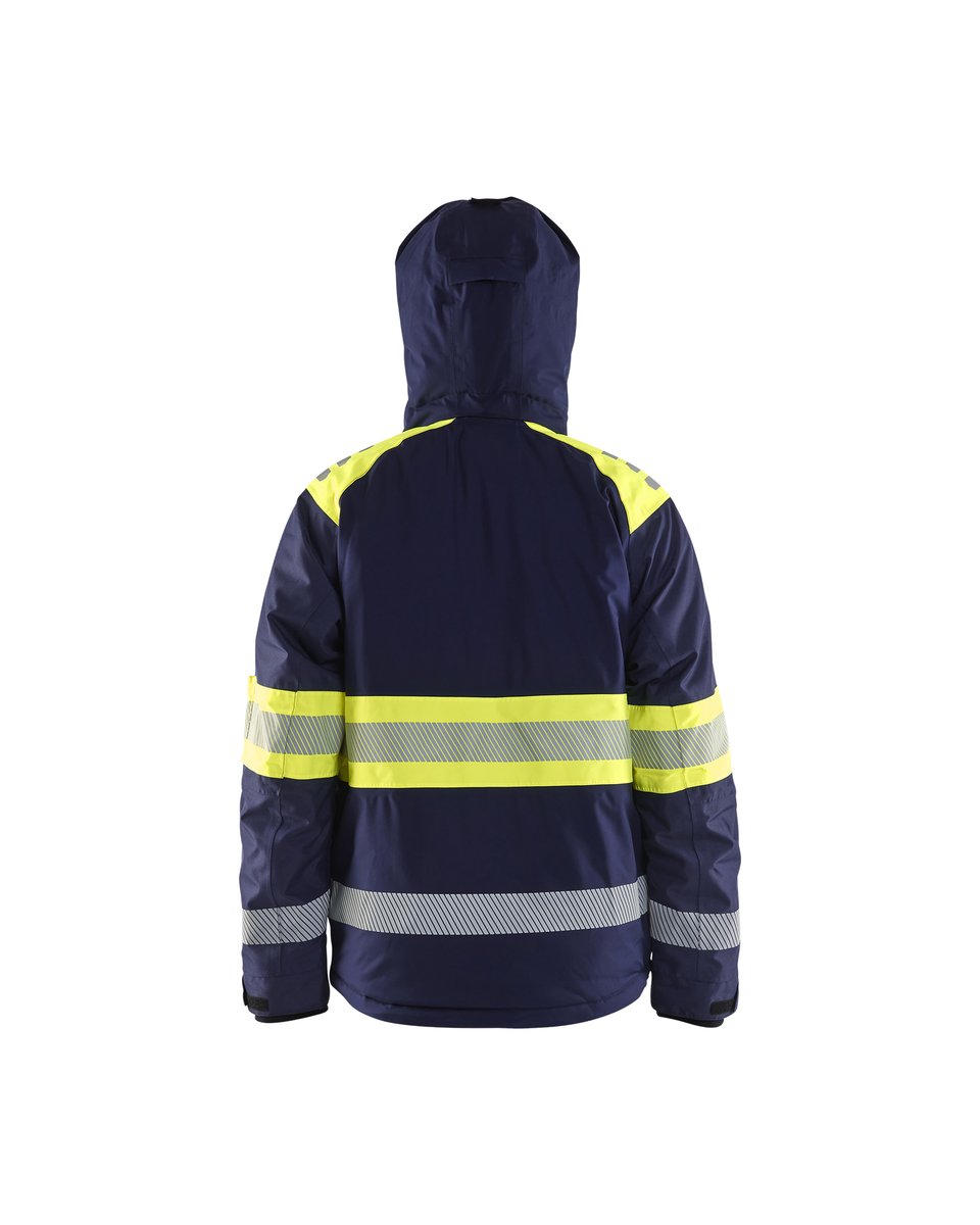 Blåkläder 4480 Winterjas High Vis - Marine/High Vis Geel
