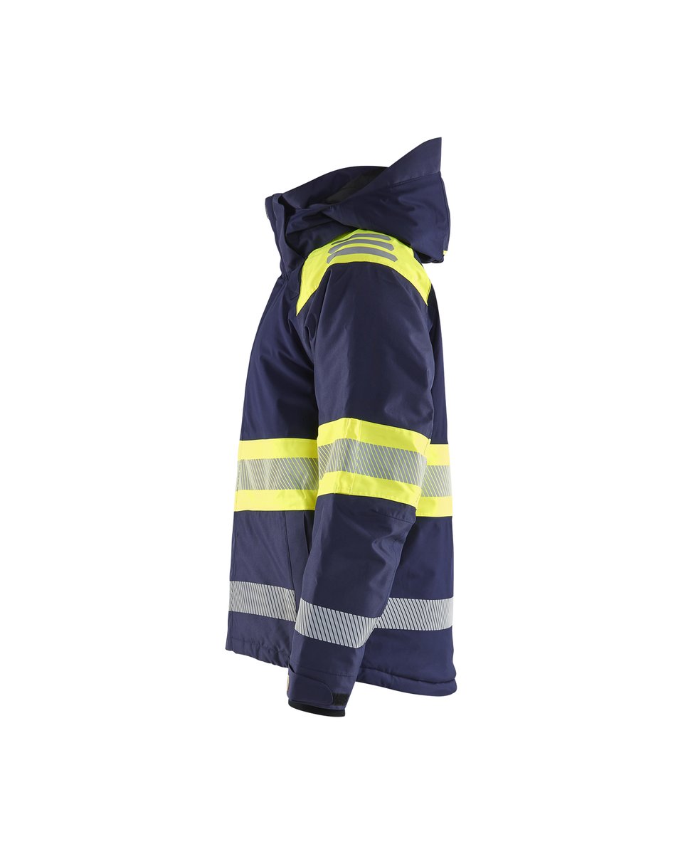 Blåkläder 4480 Winterjas High Vis - Marine/High Vis Geel