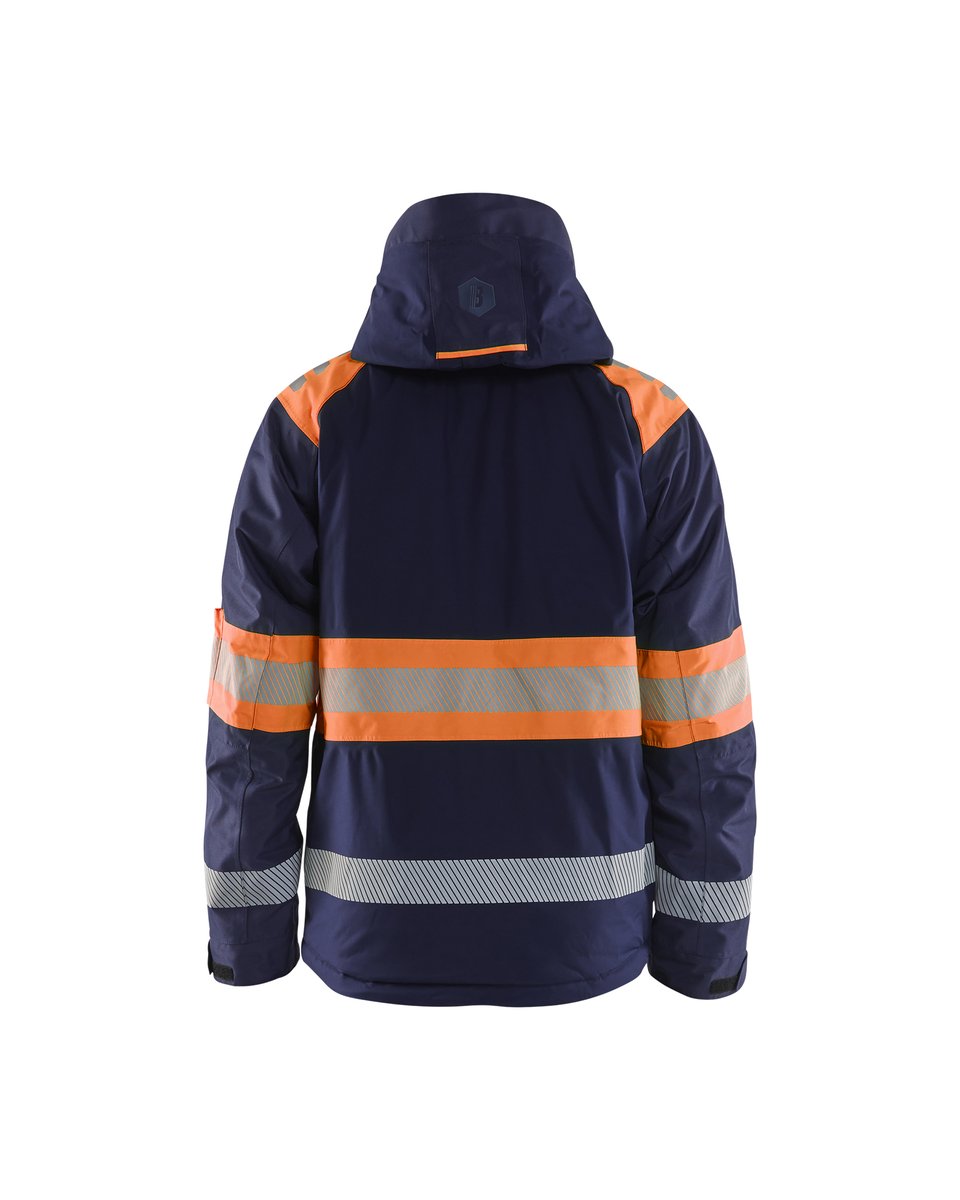 Blåkläder 4480 Winterjas High Vis - Marineblauw/Oranje