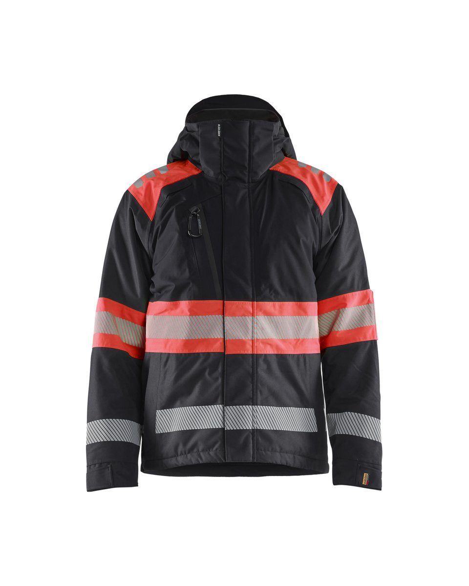 Blåkläder 4480 Winterjas High Vis - Zwart/High Vis Rood
