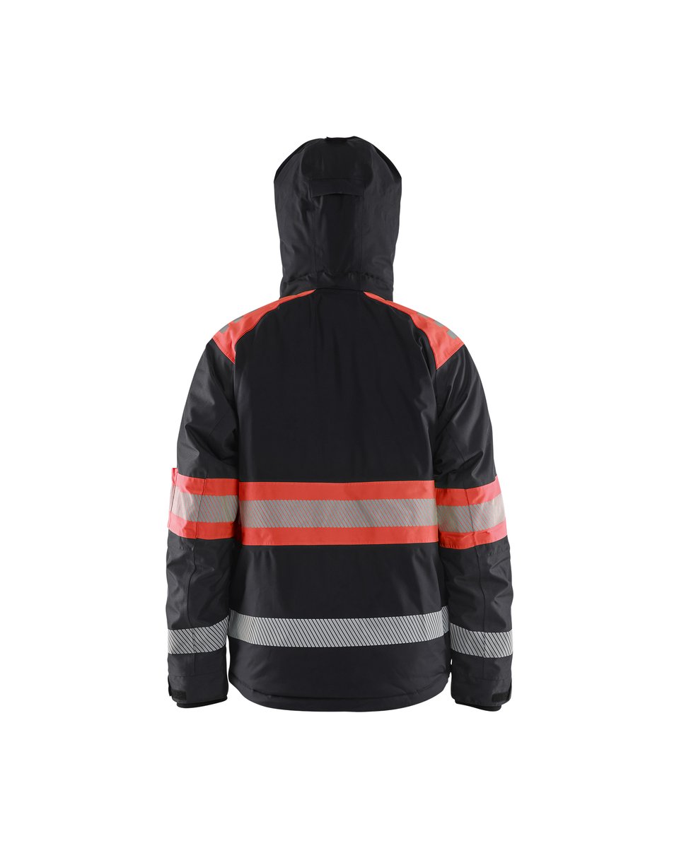 Blåkläder 4480 Winterjas High Vis - Zwart/High Vis Rood