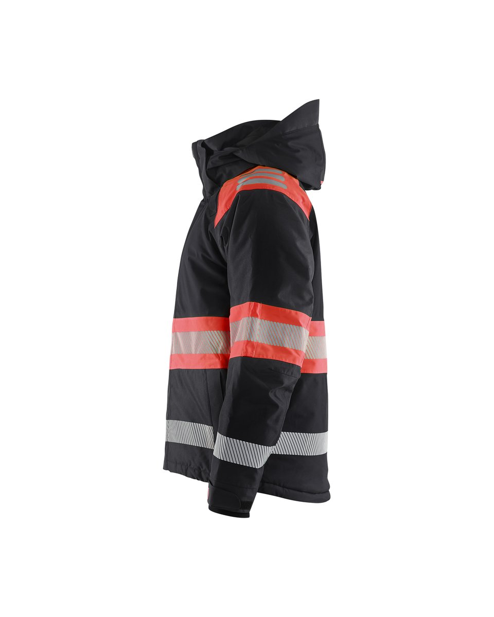 Blåkläder 4480 Winterjas High Vis - Zwart/High Vis Rood