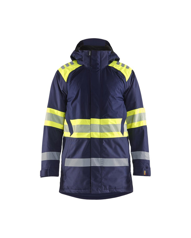 Blåkläder 4485 Winterparka High Vis - Marine/High Vis Geel