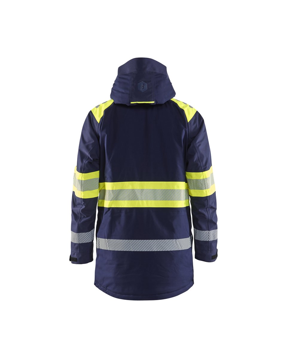 Blåkläder 4485 Winterparka High Vis - Marine/High Vis Geel