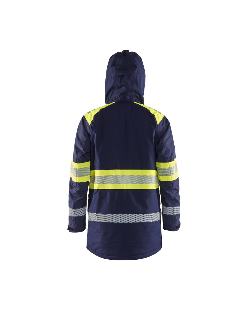 Blåkläder 4485 Winterparka High Vis - Marine/High Vis Geel