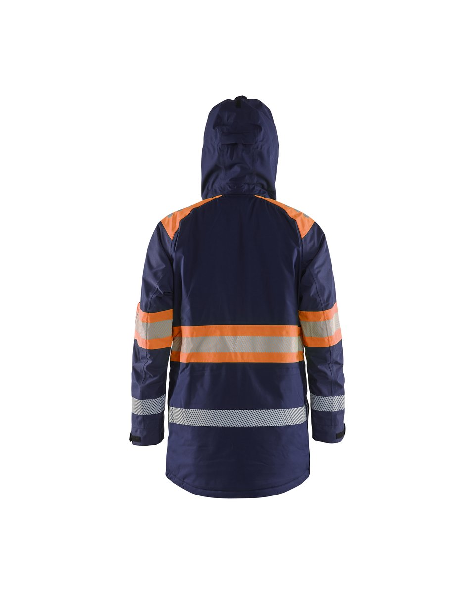 Blåkläder 4485 Winterparka High Vis - Marineblauw/Oranje