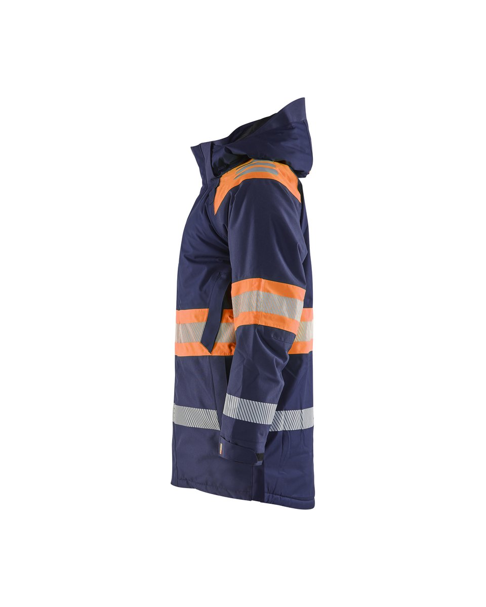 Blåkläder 4485 Winterparka High Vis - Marineblauw/Oranje