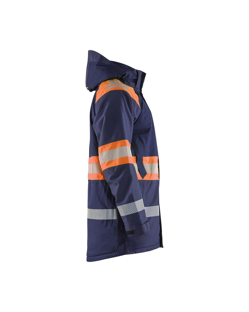 Blåkläder 4485 Winterparka High Vis - Marineblauw/Oranje