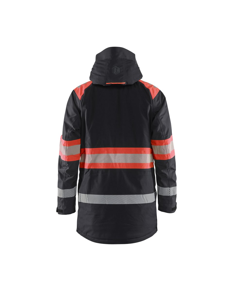Blåkläder 4485 Winterparka High Vis - Zwart/High Vis Rood
