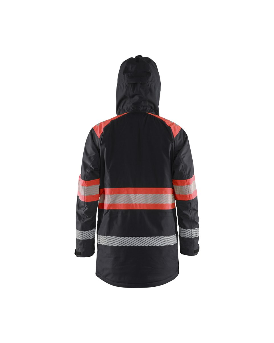 Blåkläder 4485 Winterparka High Vis - Zwart/High Vis Rood